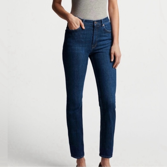 Peter Millar Women’s Williamson Straight-Leg Crop Denim Jeans Size 31 NWT - Picture 11 of 11